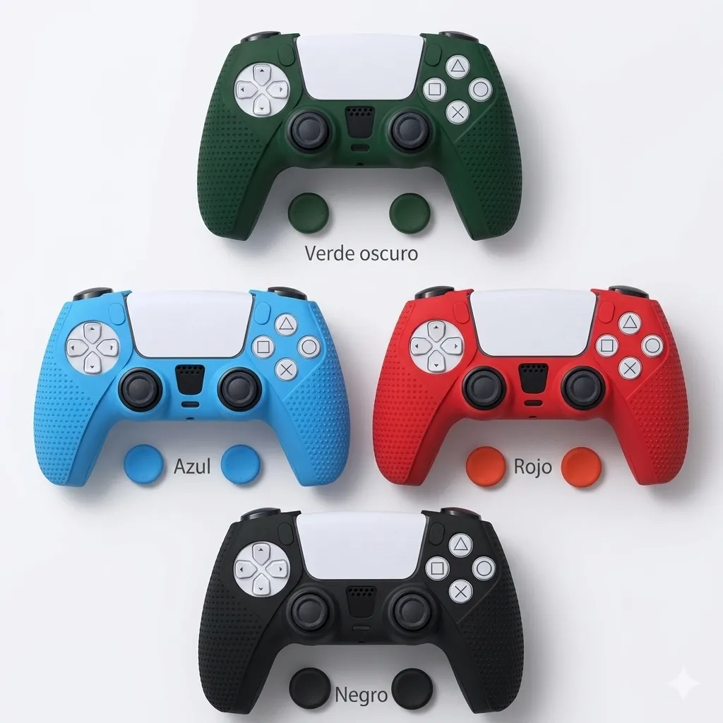 FUNDA DE SILICONA DOBE PARA CONTROL DE PS5 (AZUL)