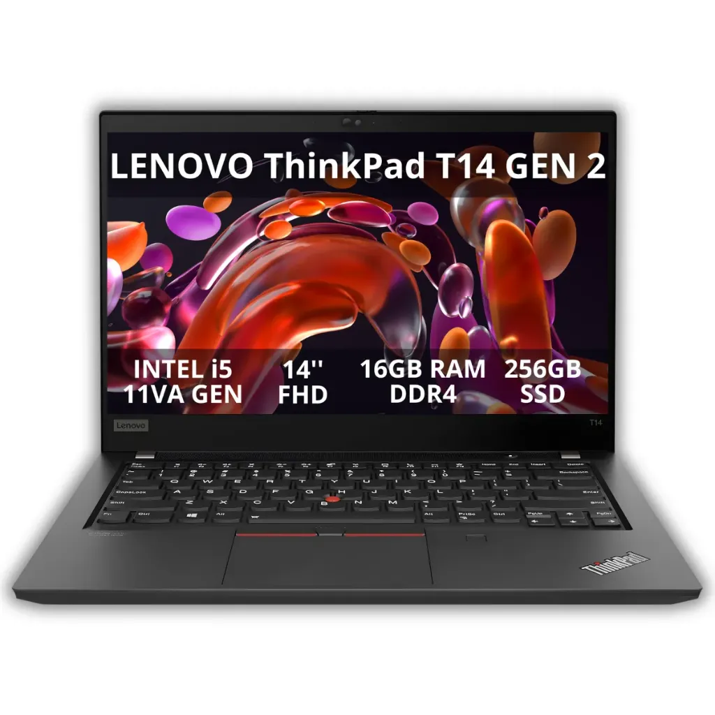 Laptop Lenovo ThinkPad T14 Gen 2 14" FHD (Intel i5 11va Gen / 16GB RAM / 256GB SSD) (Reacondicionado)