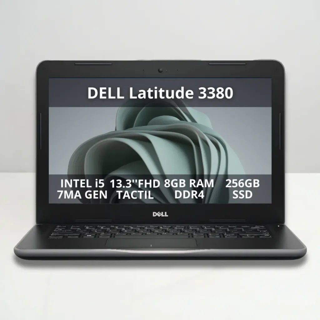 Laptop DELL Latitude 3380 (13.3" FHD Táctil / Intel i5 7ma Gen / 8GB RAM / 256GB SSD) (Reacondicionada)