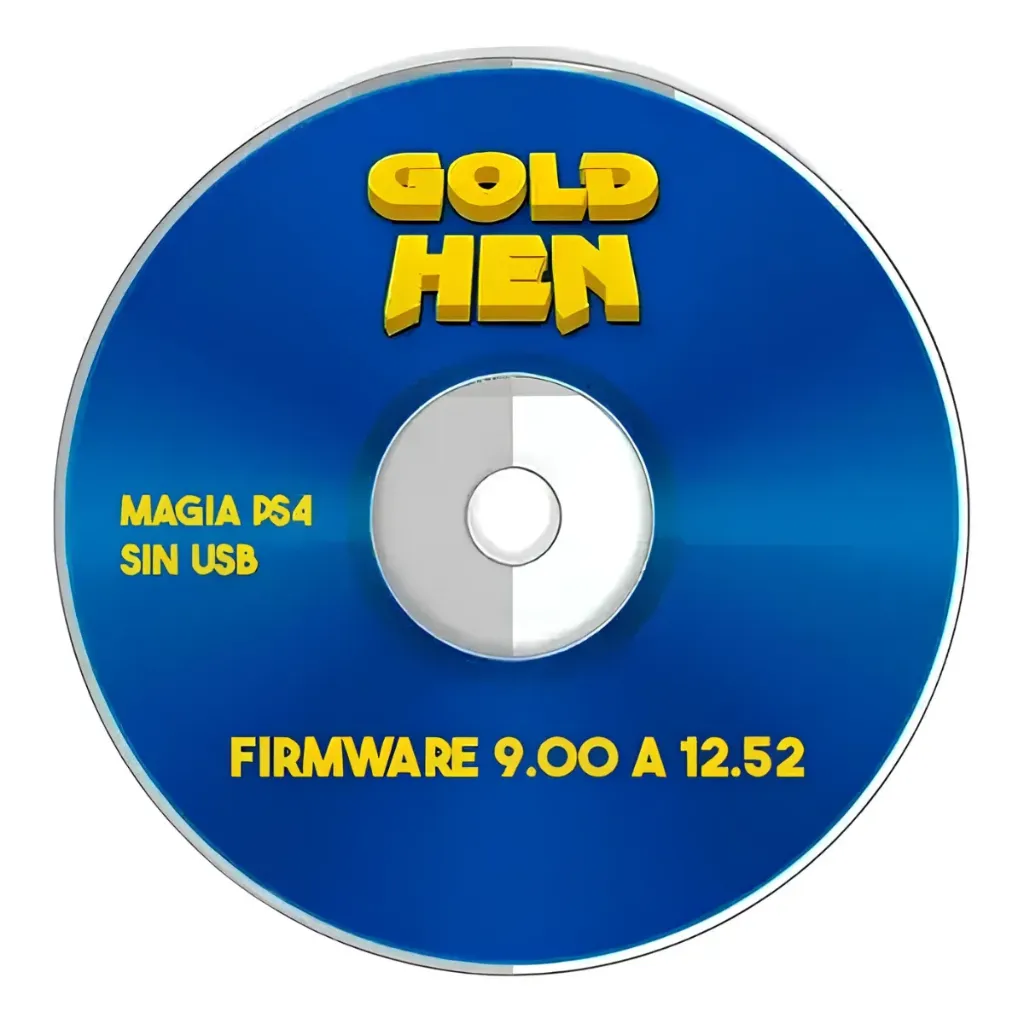 Disco Activador PS4 GoldHEN (Software v12.52 o Inferior)