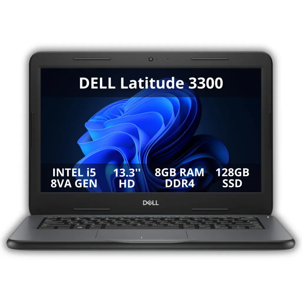 Laptop Dell Latitude 3300 13.3" HD (Intel i5 8va Gen / 8GB RAM / 128GB SSD) (Reacondicionado)